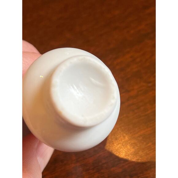 Vintage MCM Mid Century Mini Miniature Purple Lily Bud Vases Porcelain 2.5” See - Picture 3 of 3